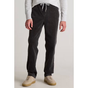 Quince Organic Stretch Corduroy Drawstring Trousers Mens M Grey NWT